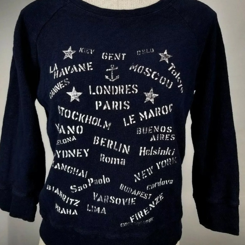 Jcrew Euro locations sweatshirt